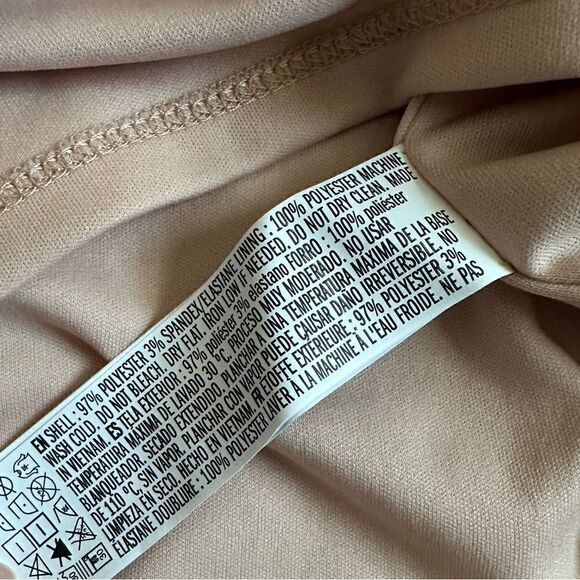 NWT Forever 21 nude caged neck strappy bodycon mini dress - Picture 6 of 7